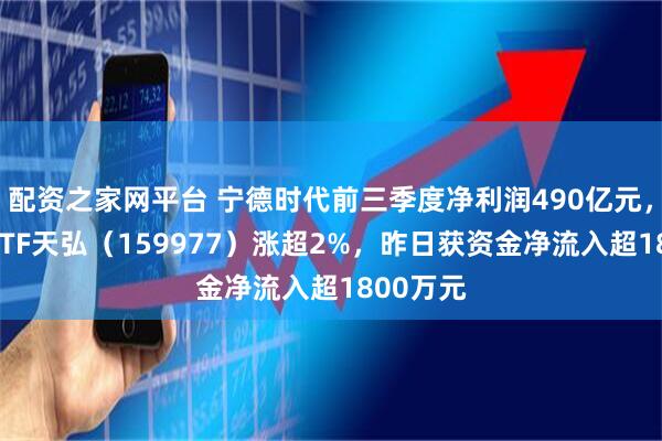 配资之家网平台 宁德时代前三季度净利润490亿元，创业板ETF天弘（159977）涨超2%，昨日获资金净流入超1800万元