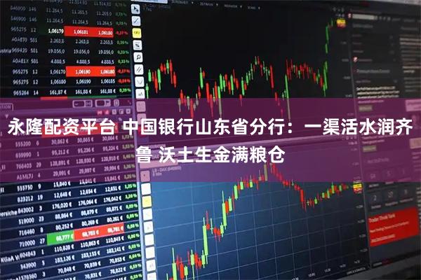 永隆配资平台 中国银行山东省分行：一渠活水润齐鲁 沃土生金满粮仓